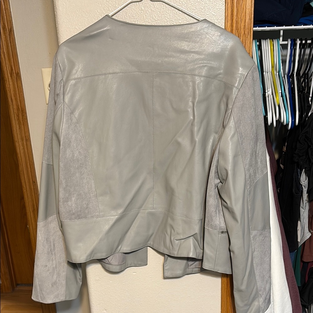 Gray Open-Front Jacket - Picture 4 of 4